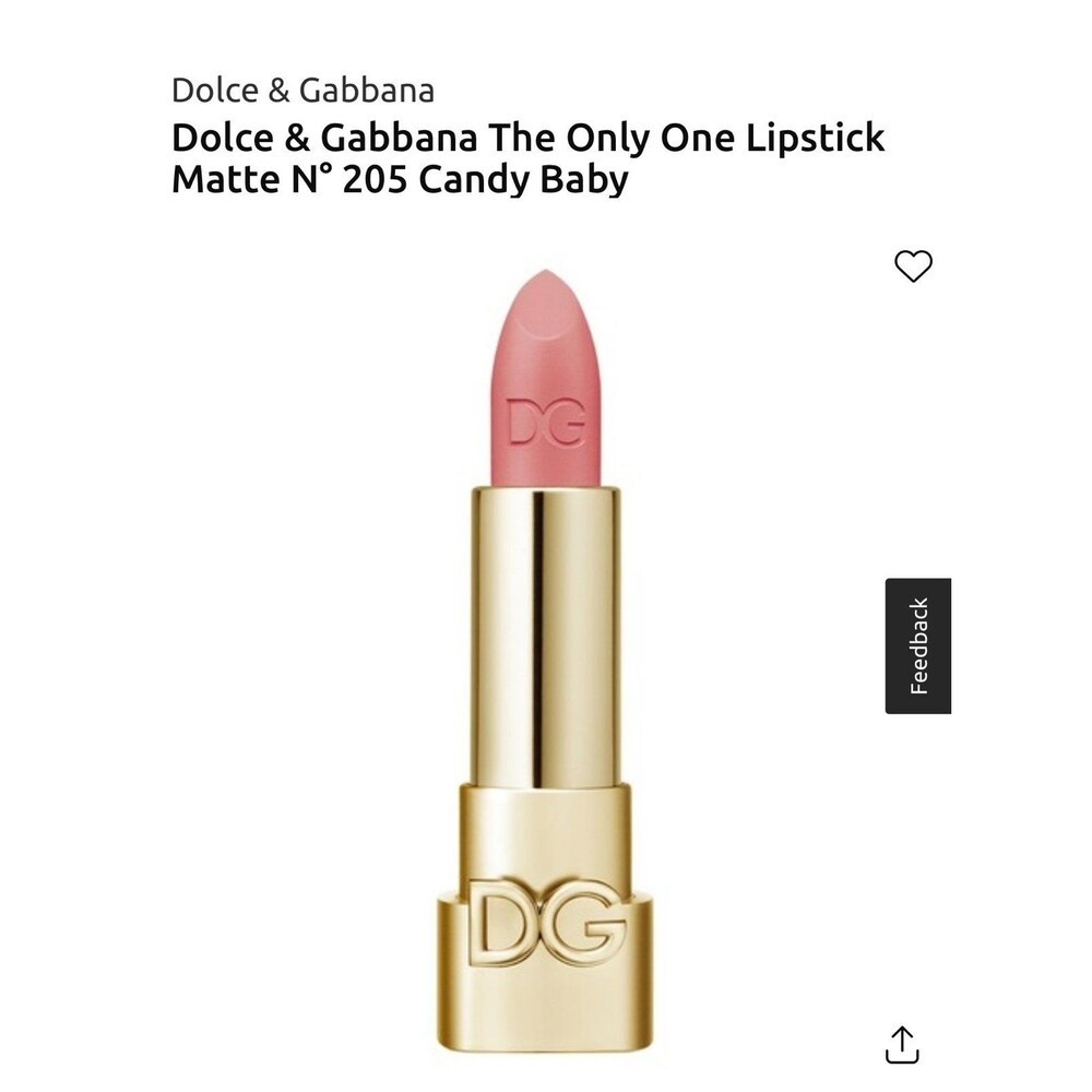 D & G Dolce and Gabbana the only one matte lipstick 205 candy baby